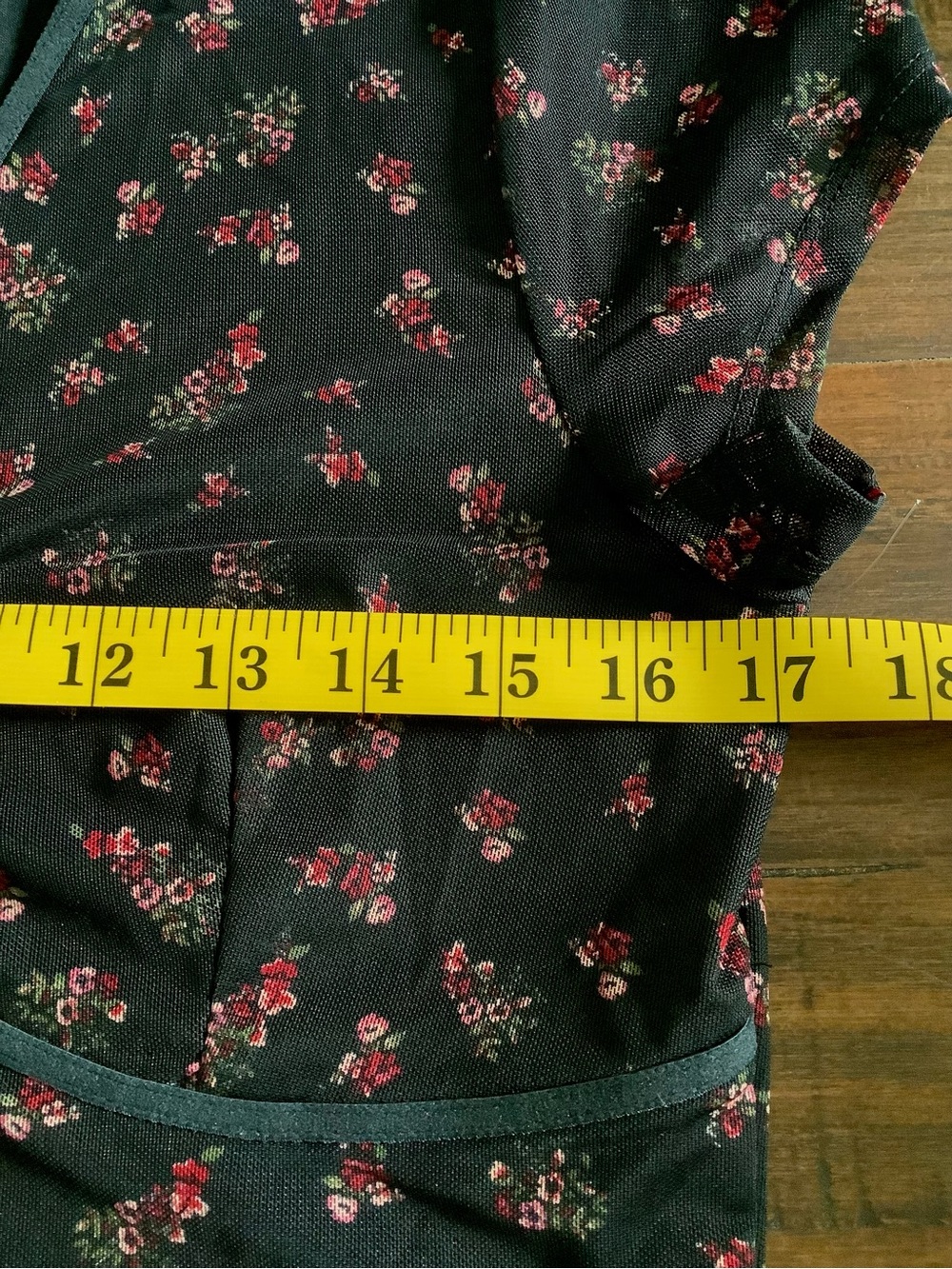 Aeropostale Black Floral Mesh Short Sleeve Tie-Front Top (Sz XL) NWOT - Picture 7 of 10